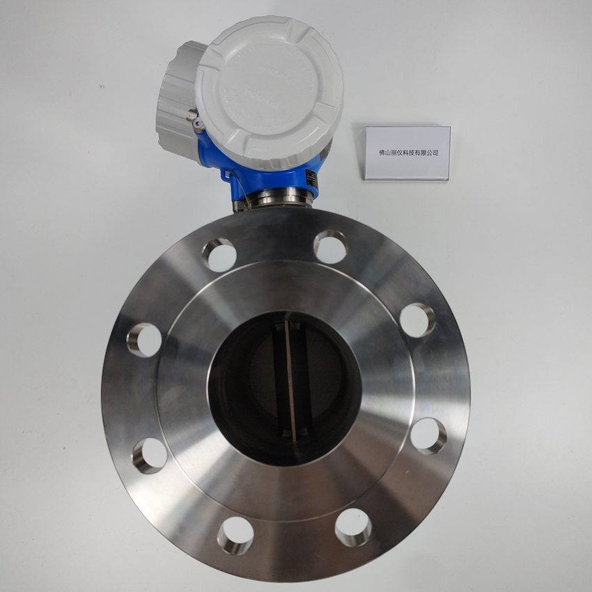 E+H 7F2C1H vortex flowmeter flange connection and sensor body side view E+H 7F2C1H vortex flowmeter flange connection and sensor body side view