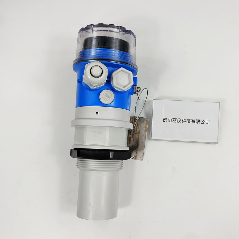 E+H FMU30 ultrasonic level meter back side with electrical connection detail