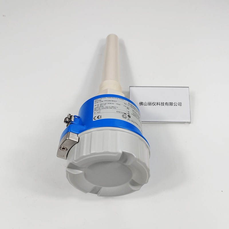 E+H FTC260 explosion-proof capacitance level switch electronics housing and connection detail