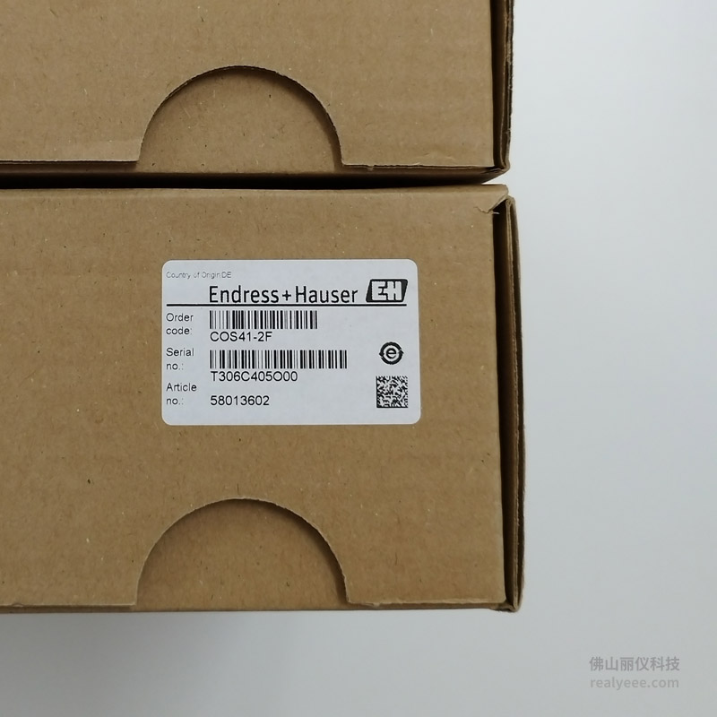 E+H COS41-2F 溶解氧传感器 外包装盒型号标签